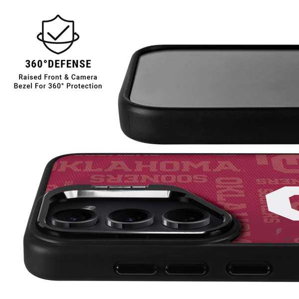 University of Oklahoma Split Jersey Galaxy S26 Kickstand Case