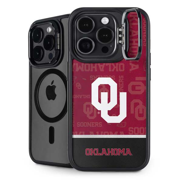 University of Oklahoma Split Jersey iPhone 14 Pro Max Kickstand Case