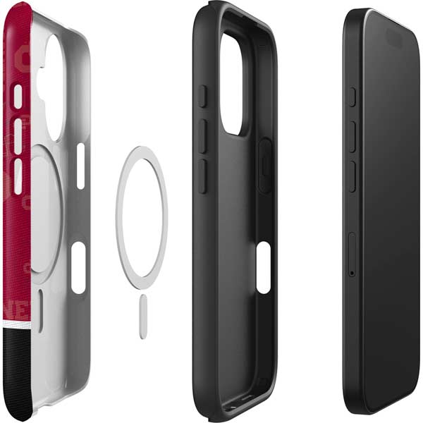 University of Oklahoma Split Jersey iPhone 16 Magsafe Impact Case