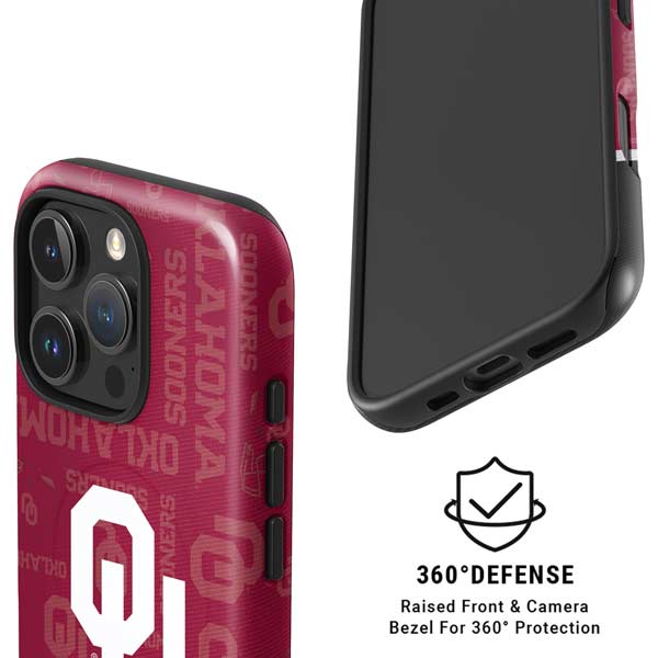University of Oklahoma Split Jersey iPhone 16 Pro Max Magsafe Impact Case