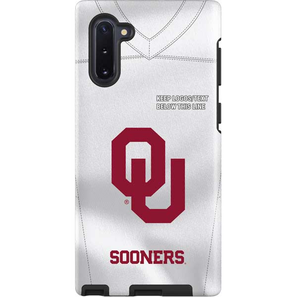 University of Oklahoma White Jersey Galaxy Cases