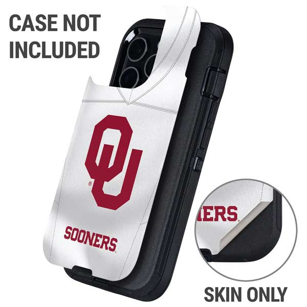 University of Oklahoma White Jersey Otterbox Defender iPhone Skin