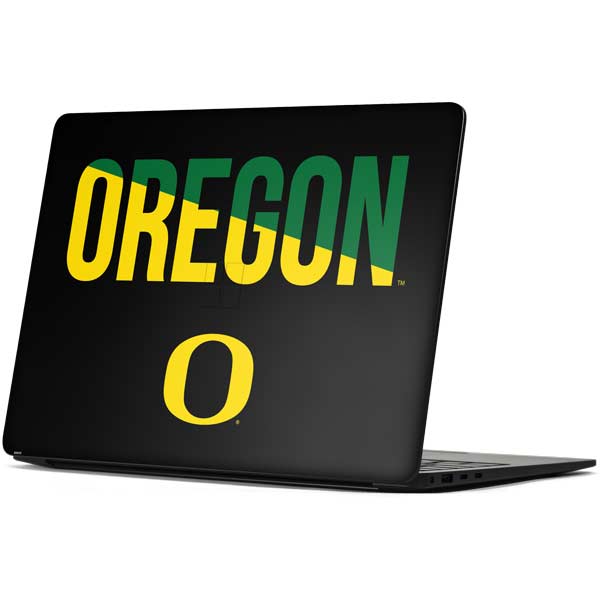 University of Oregon Split on Black Surface Laptop 7 15in Skin