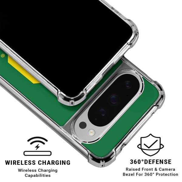 University of Oregon UO on Green Google Pixel 10 Pro Clear Case