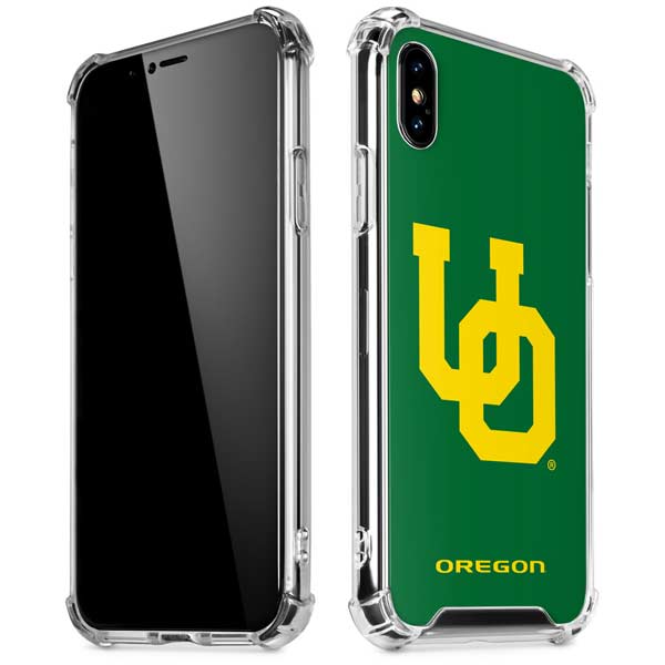 University of Oregon UO on Green iPhone X/XS Clear Case