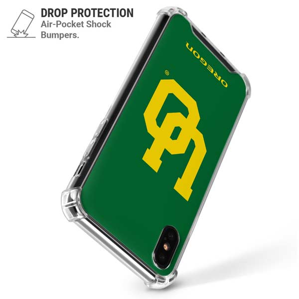 University of Oregon UO on Green iPhone X/XS Clear Case