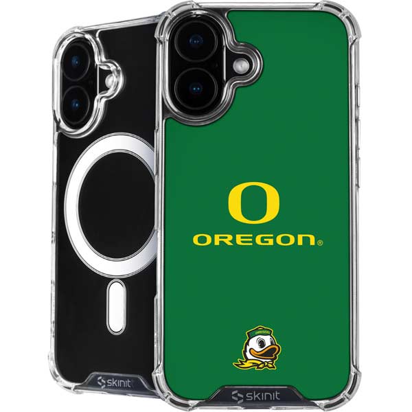 University of Oregon Yellow O with Text iPhone 16 MagSafe Case