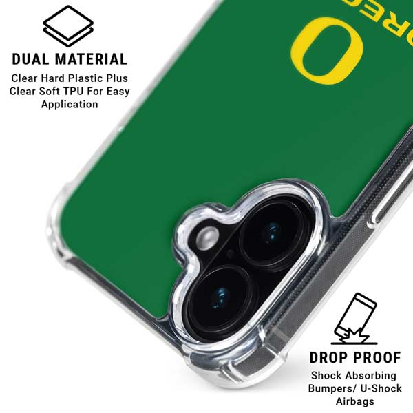 University of Oregon Yellow O with Text iPhone 16 MagSafe Case