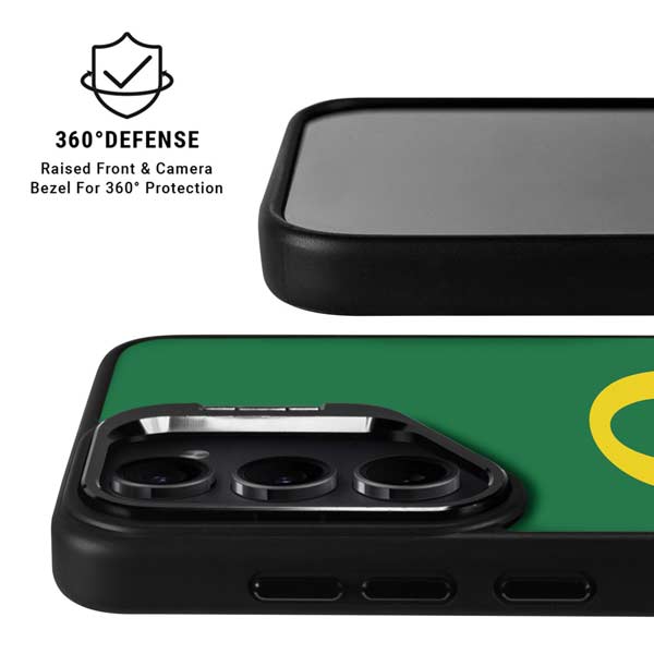 University of Oregon Yellow O on Green Galaxy S26 Plus Kickstand Case