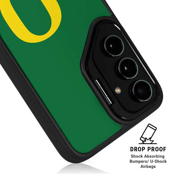 University of Oregon Yellow O on Green Galaxy S26 Plus Kickstand Case