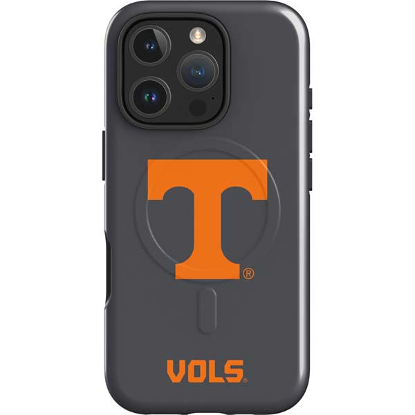 University of Tennessee-Knoxville T Logo Vols on Gray iPhone 16 Pro Magsafe Impact Case