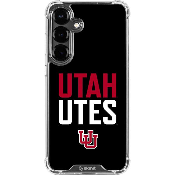 University of Utah Interlocking U Galaxy S26 Plus Clear Case