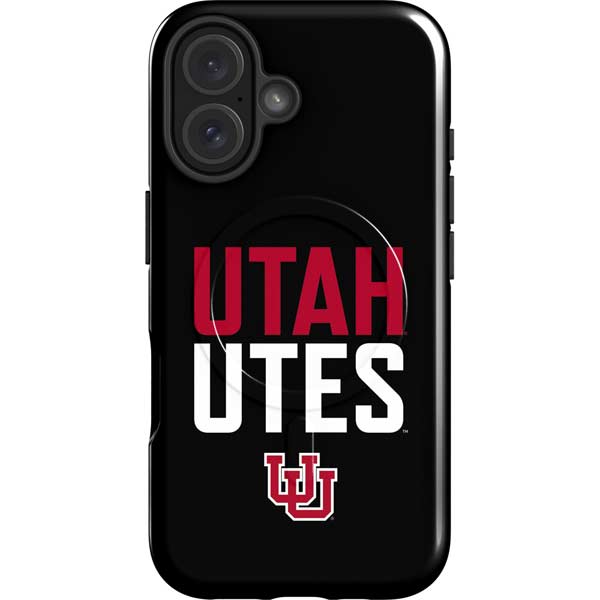 University of Utah Interlocking U iPhone 16 Magsafe Impact Case