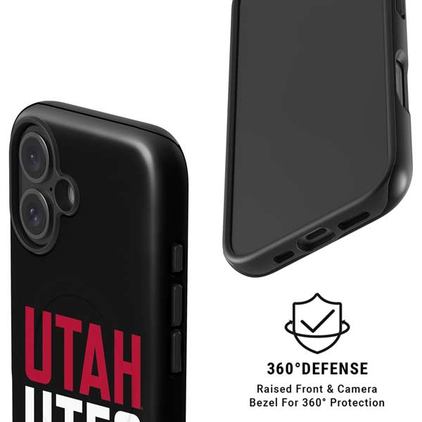 University of Utah Interlocking U iPhone 16 Magsafe Impact Case