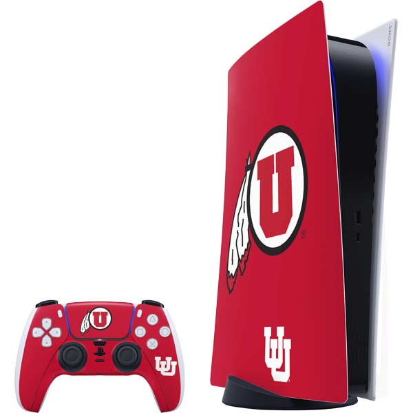 University of Utah Logo PlayStation PS5 Skins