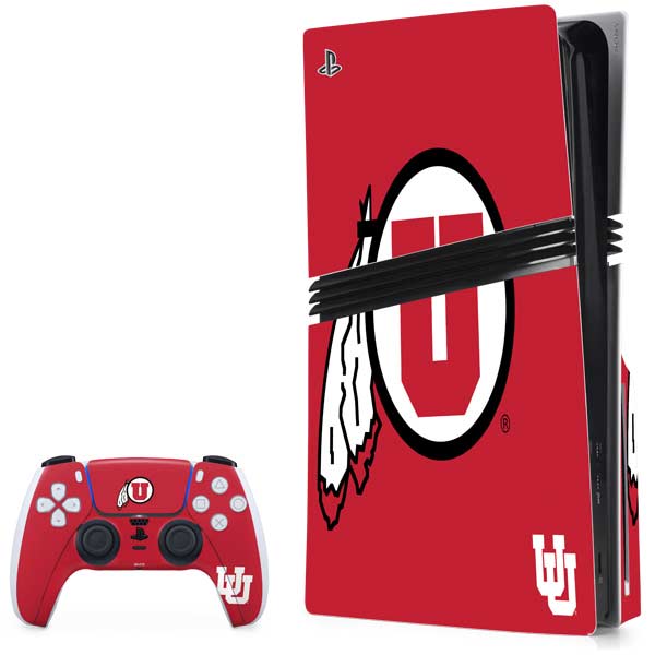 University of Utah Logo PlayStation PS5 Skins