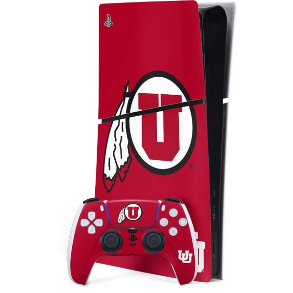 University of Utah Logo PlayStation PS5 Skins