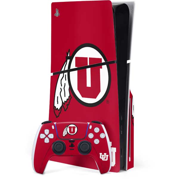 University of Utah Logo PlayStation PS5 Skins