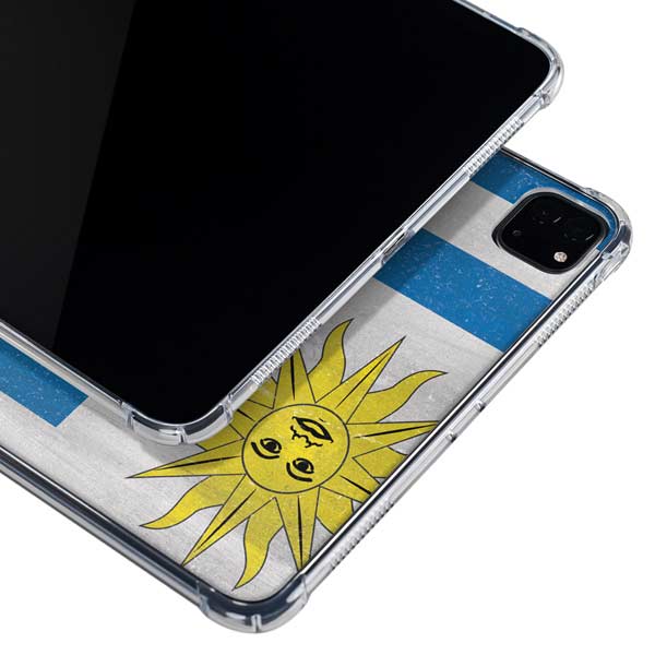 Uraguay Flag Distressed iPad Pro 11in (2024) Clear Case