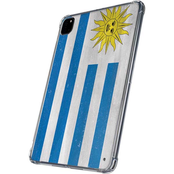 Uraguay Flag Distressed iPad Pro 11in (2024) Clear Case