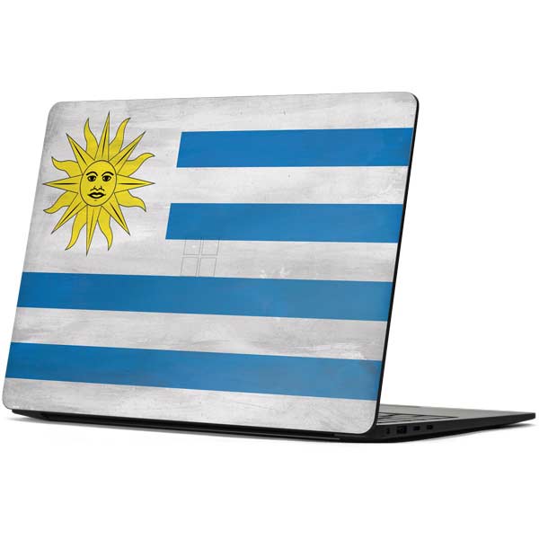 Uraguay Flag Distressed Surface Laptop 7 13.8in Skin