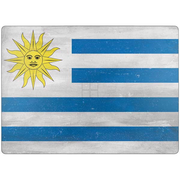 Uraguay Flag Distressed Surface Laptop 7 13.8in Skin