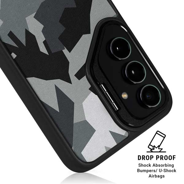 Urban Camouflage Black Galaxy S26 Plus Kickstand Case