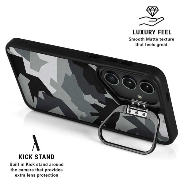 Urban Camouflage Black Galaxy S26 Ultra Kickstand Case