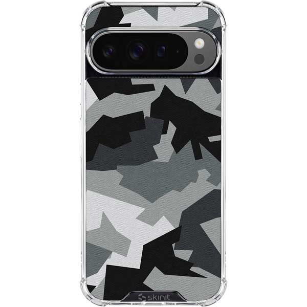 Urban Camouflage Black Google Pixel 10 Pro XL Clear Case