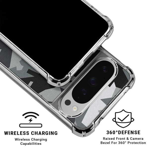 Urban Camouflage Black Google Pixel 10 Pro XL Clear Case