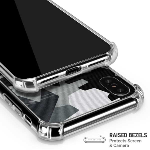 Urban Camouflage Black iPhone X/XS Clear Case