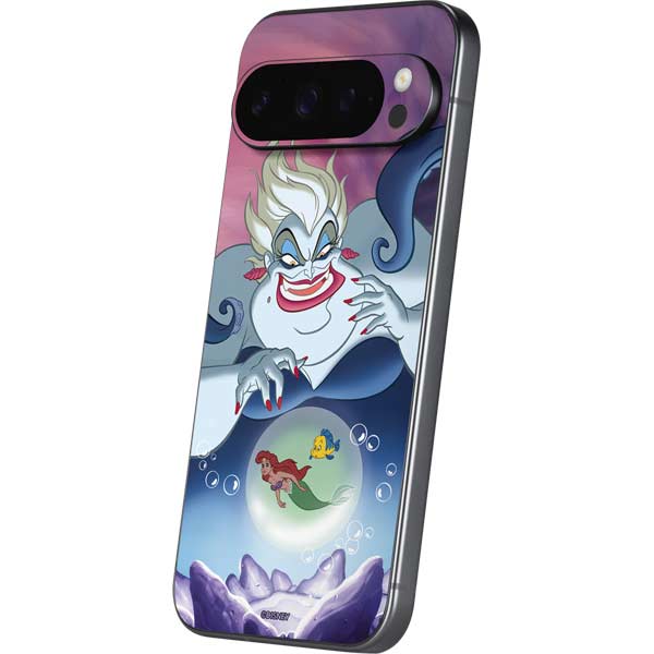 Disney Villains Ursula Ariel and Flounder Google Pixel 10 Pro XL Skin