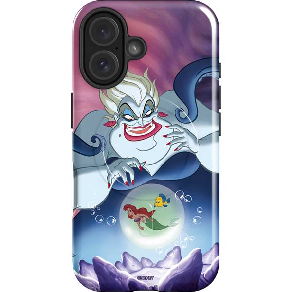 Disney Villains Ursula Ariel and Flounder iPhone 16 Magsafe Impact Case