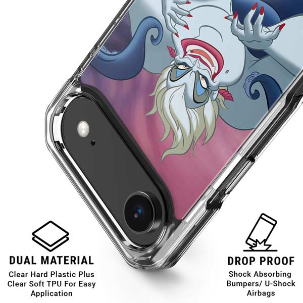 Disney Villains Ursula Ariel and Flounder iPhone 17 Air Clear Case