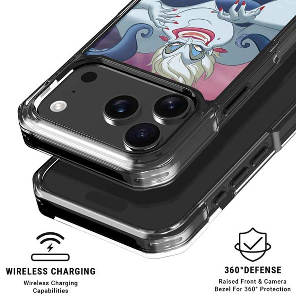 Disney Villains Ursula Ariel and Flounder iPhone 17 Pro Clear Case