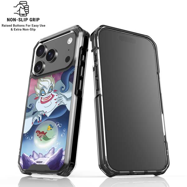 Disney Villains Ursula Ariel and Flounder iPhone 17 Pro Clear Case