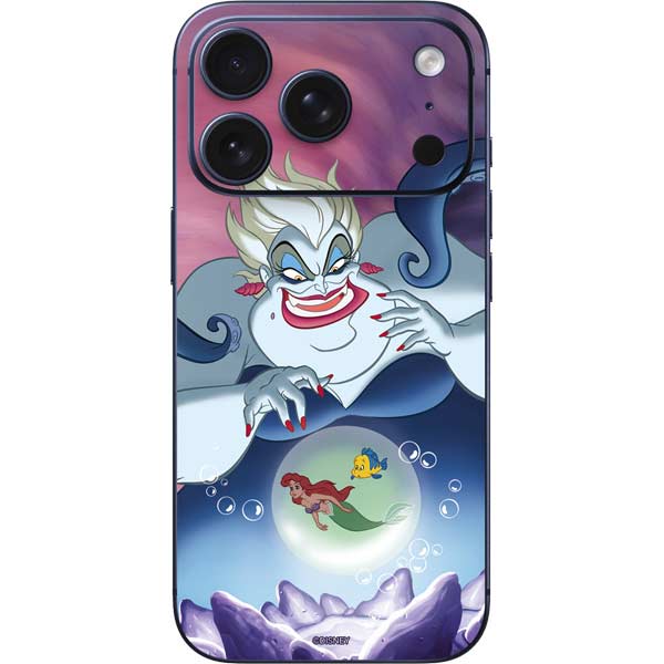 Disney Villains Ursula Ariel and Flounder iPhone 17 Pro Max Skin