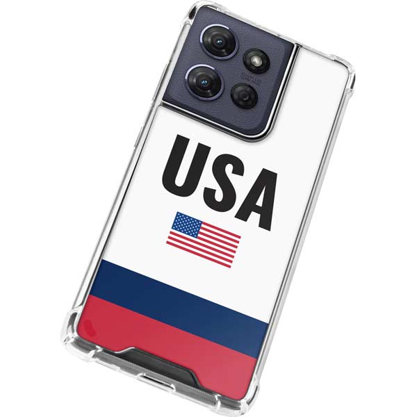 USA American Flag Moto G Power 5G (2025) Clear Case