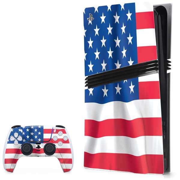 USA Flag PS5 Pro Console & Controller Skins | Skinit