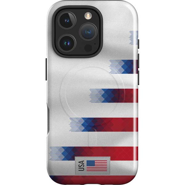 USA Soccer Flag iPhone 16 Pro Max Magsafe Impact Case