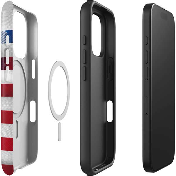 USA Soccer Flag iPhone 16 Pro Max Magsafe Impact Case