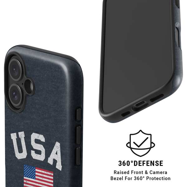 USA with American Flag iPhone 16 Magsafe Impact Case