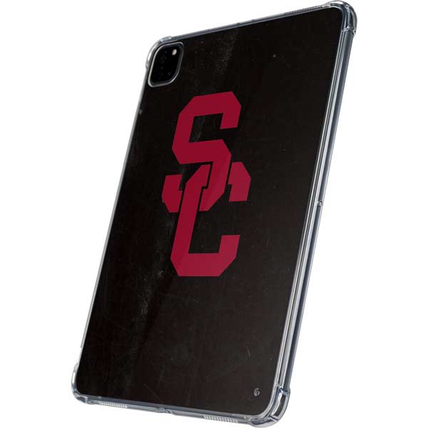 University of Southern California USC Black Distressed iPad Pro 11in (2024) Clear Case