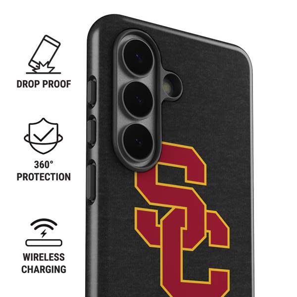 University of Southern California USC Dark Grey Logo Galaxy S26 Impact Case