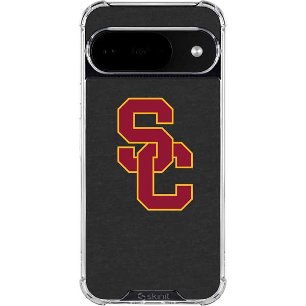 University of Southern California USC Dark Grey Logo Google Pixel 10 Clear Case