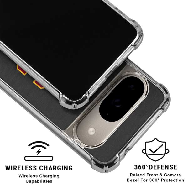 University of Southern California USC Dark Grey Logo Google Pixel 10 Clear Case