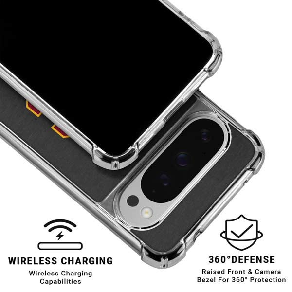 University of Southern California USC Dark Grey Logo Google Pixel 10 Pro Clear Case