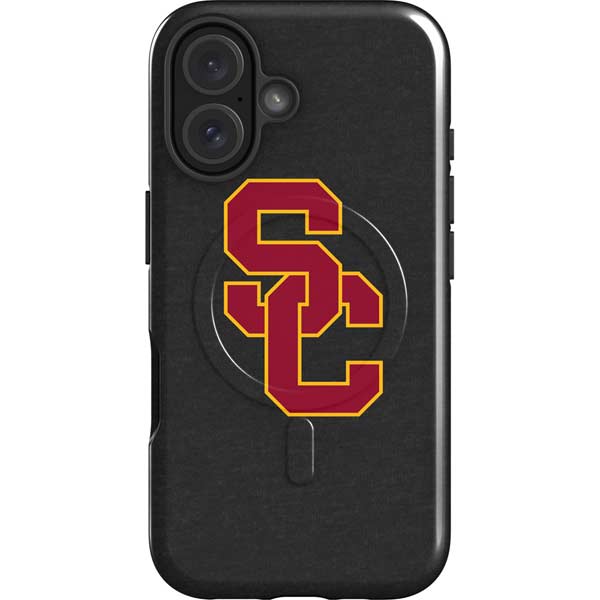 University of Southern California USC Dark Grey Logo iPhone 16 Magsafe Impact Case