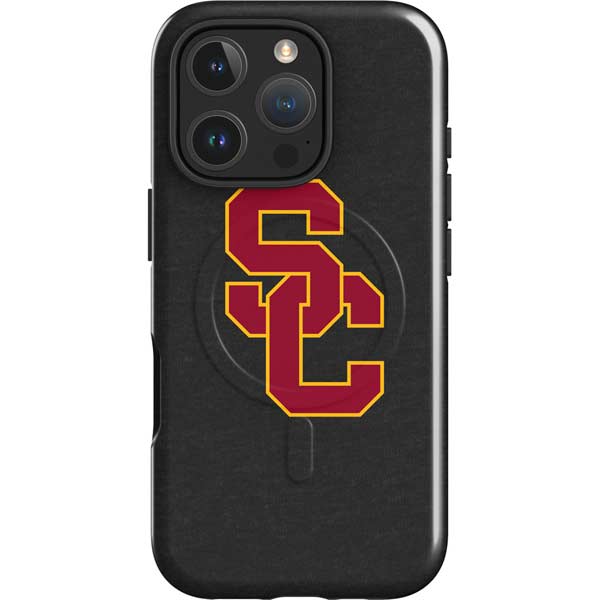 University of Southern California USC Dark Grey Logo iPhone 16 Pro Max Magsafe Impact Case