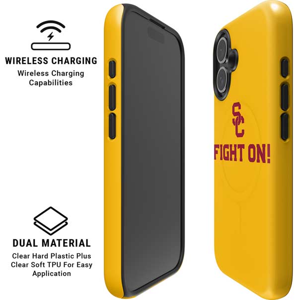 University of Southern California USC Fight On Gold iPhone 16 Magsafe Impact Case